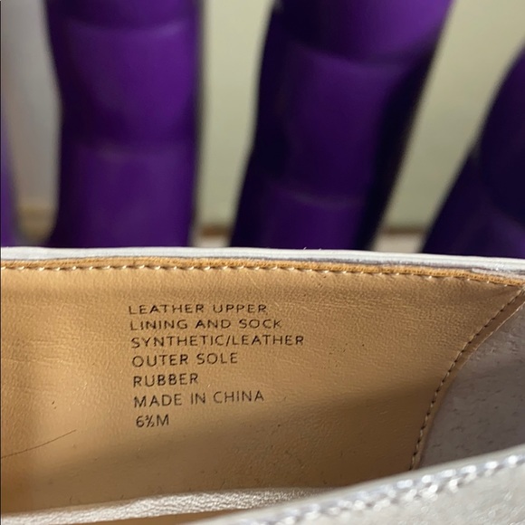 Banana Republic Metallic Silver Block Heel Loafer - Picture 9 of 12